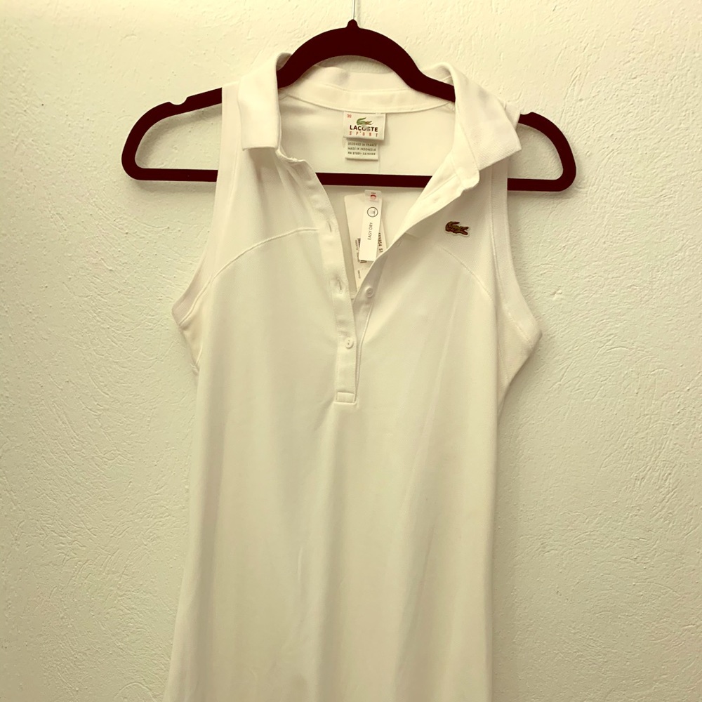 Lacoste White Polo Dress